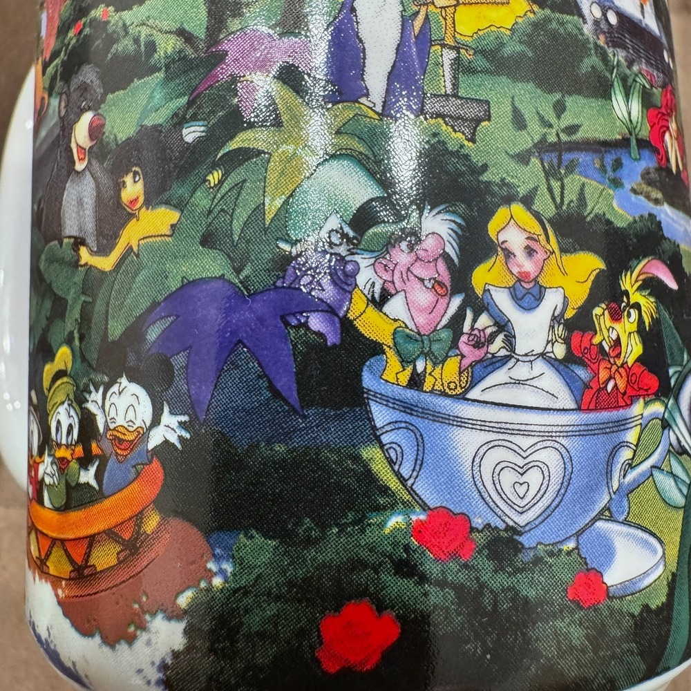 Disney Parks Walt Disney World Grandpa Character Collage Coffee Mug Teal Inside - Picture 9 of 11